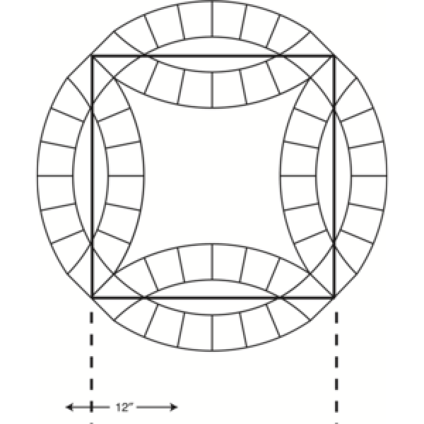 Double Wedding Ring Template Set by Marti Michell
